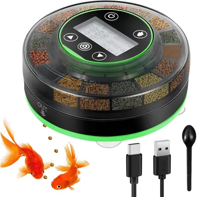 Fish Tank Accessories FISHNOSH 2025 Auto Fish Feeder Smart Timer