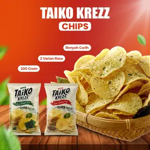 COD HALAL Taiko Krez Chips Crispy Potato Chips Keripik Kentang Renyah Enak Rasa Daging Sapi Rumput Laut Snack Viral Best Seller Promo Murah