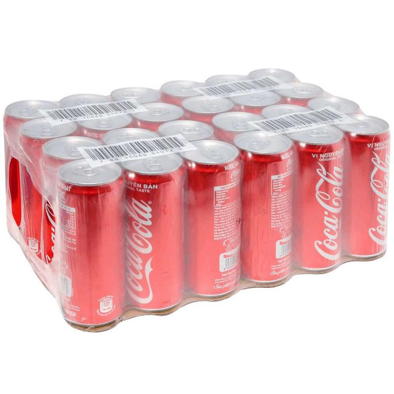 Thùng 24 lon nước ngọt Coca Cola 320ml/235ml