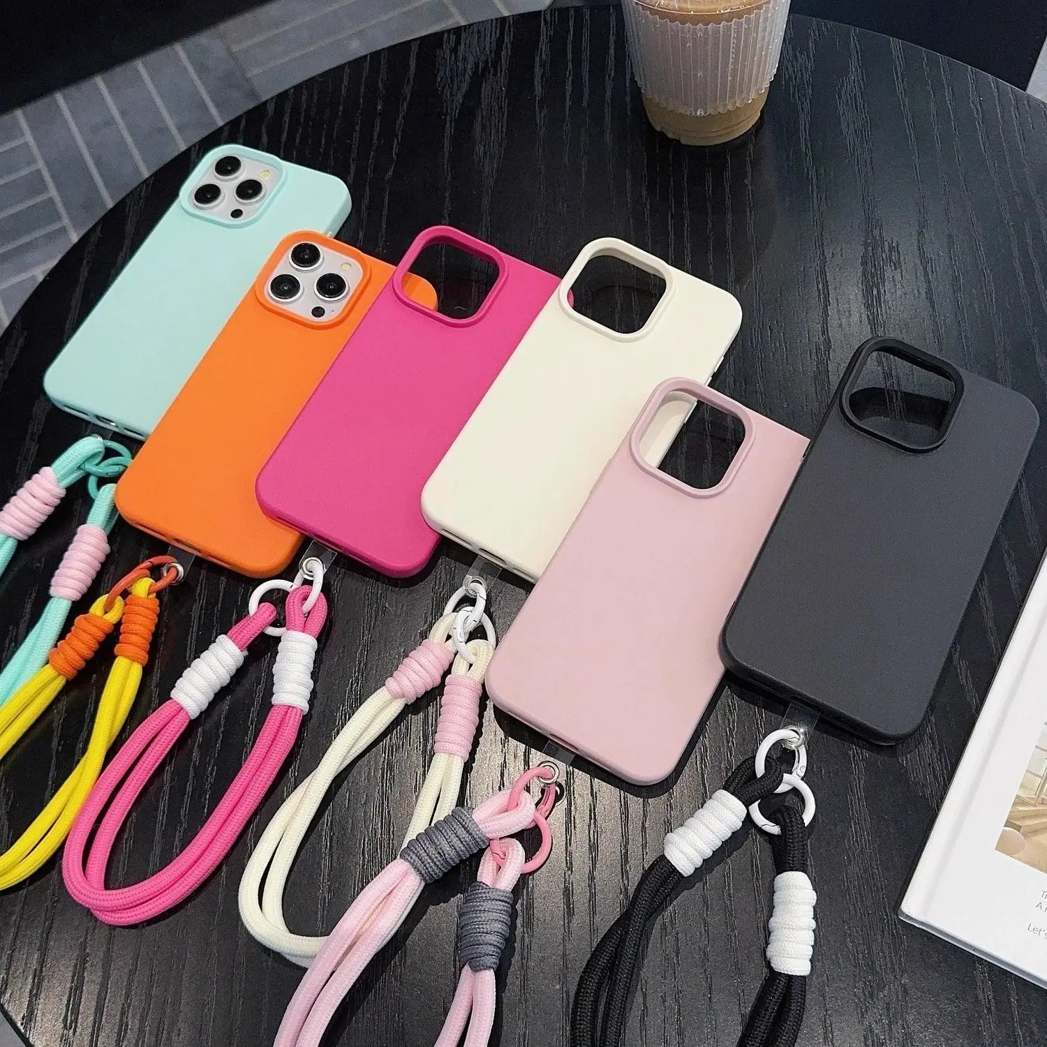 Mobile Phone Strap iPhone 11 case iPhone 13 casing iPhone 15 16 Pro Max iPhone XR X XS Max 11 12 13 14 15 Pro Max 11 13 Pro 15 16 Plus Luxury Leather Protective Cover with Lanyard