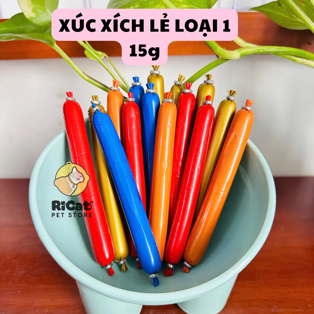 Xúc Xích cho Chó Mèo 15g Cao Cấp Nhiều Vị