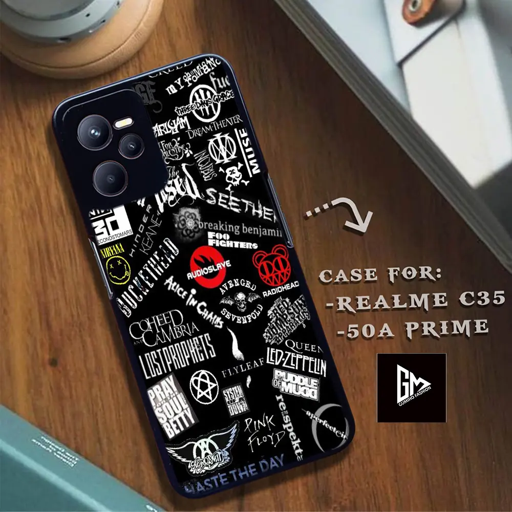 Case Kilau Glossy REALME C35 - NARZO 50A PRIME terbaru Fashion Casing AESTHETIC BLACK  - Pelindung Hp Hardcase Softcase Termurah bisa COD