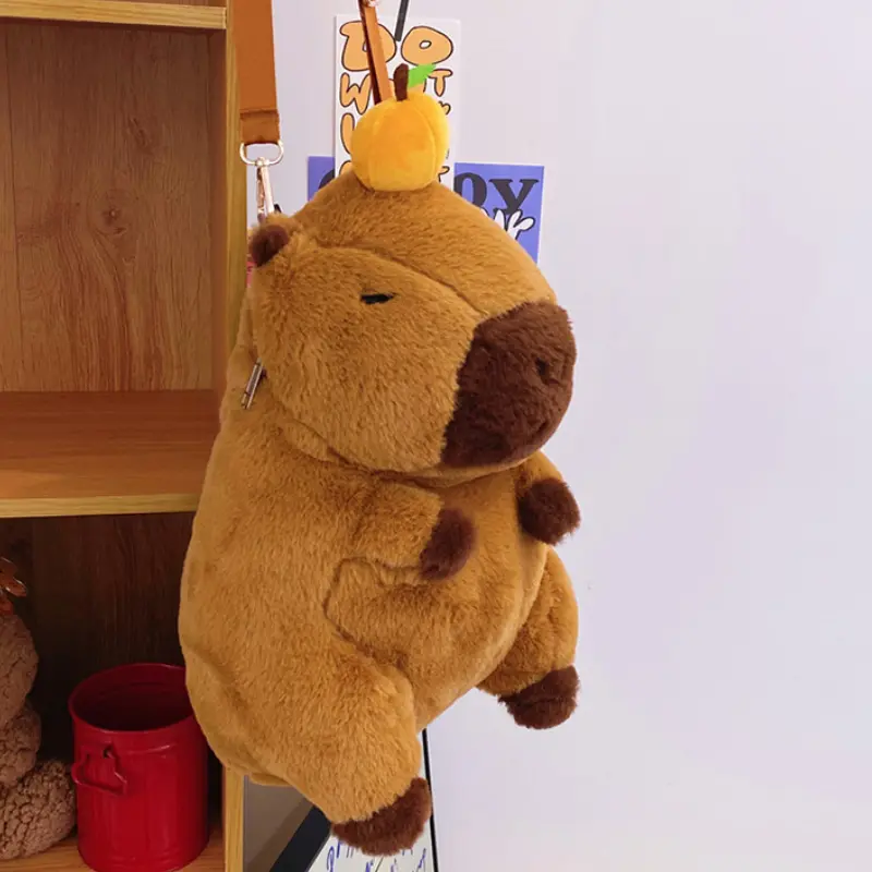 Ba Lô Capybara, Thiết Kế Dễ Thương, Dành Cho Nam Và Nữ Backpack Đeo Vai 5
