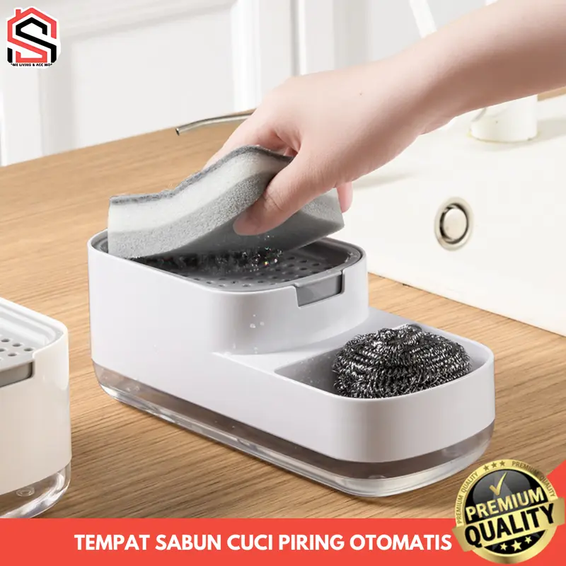 Tempat Sabun Cuci Piring Aesthetic Otomatis Pumpable Dispenser Soap Praktis Efisien 0