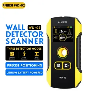 FNIRSI WD-01 WD-02 Alat Detektor Logam Kabel Pada Dinding Wall Detector Stud Finder New Design Positioning Hole TFT Display AC Live Cable Wires Metal Wood Stud Wall Scanner