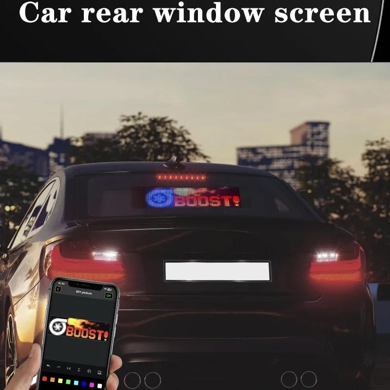 Car LED Sign, 1pc APP Control Car LED Matrix-Pixel Panel, Car Decorative Light, Universal Car Interior Accessories 3