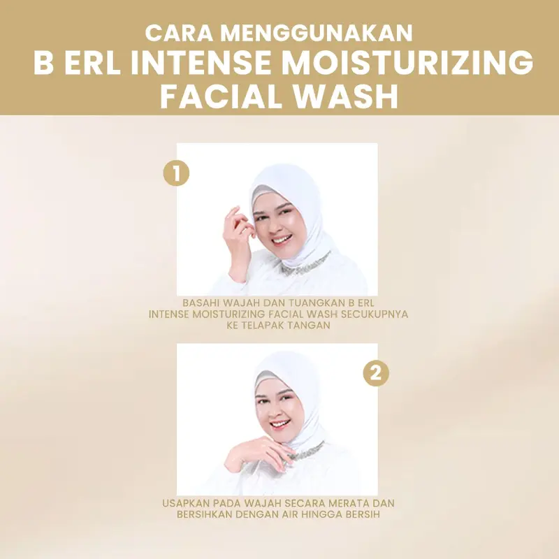 B Erl Intense Moisturizing Facial Wash Sabun Cuci Wajah Berl Cosmetics Hitam Kering 8