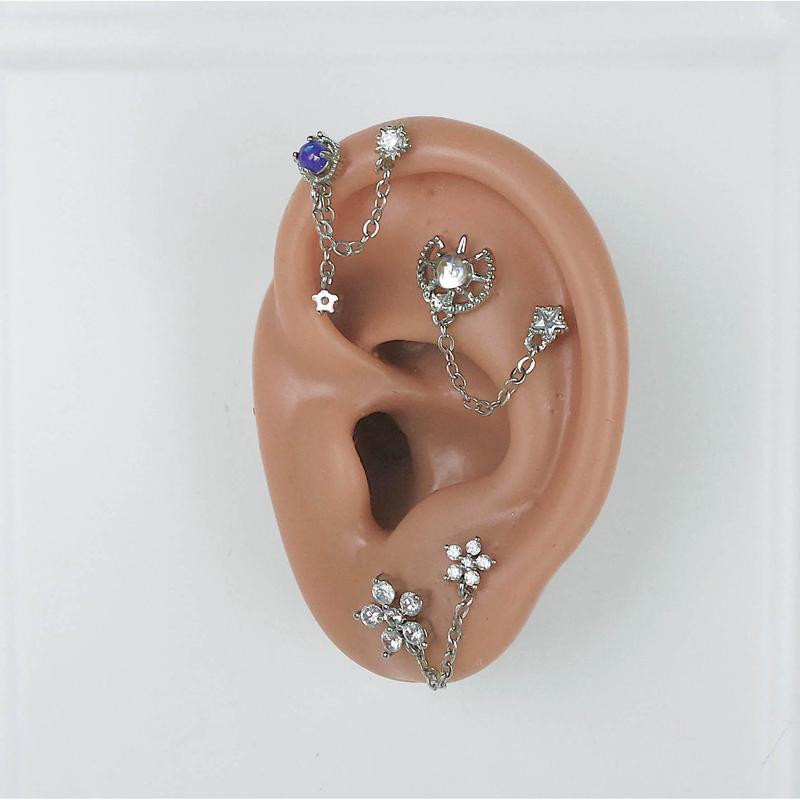 1685 / 1686 -  (HARGA 1 BIJI) ANTING KARAKTER TINDIKAN HELIX TRAGUS 8