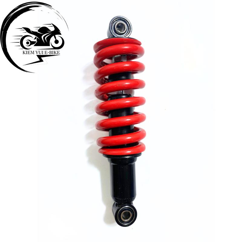 Giảm sóc xe điện xmen, loại 1, đàn hồi tốt, chất liệu thép bền bỉ, màu đỏ đen Phụ Tùng