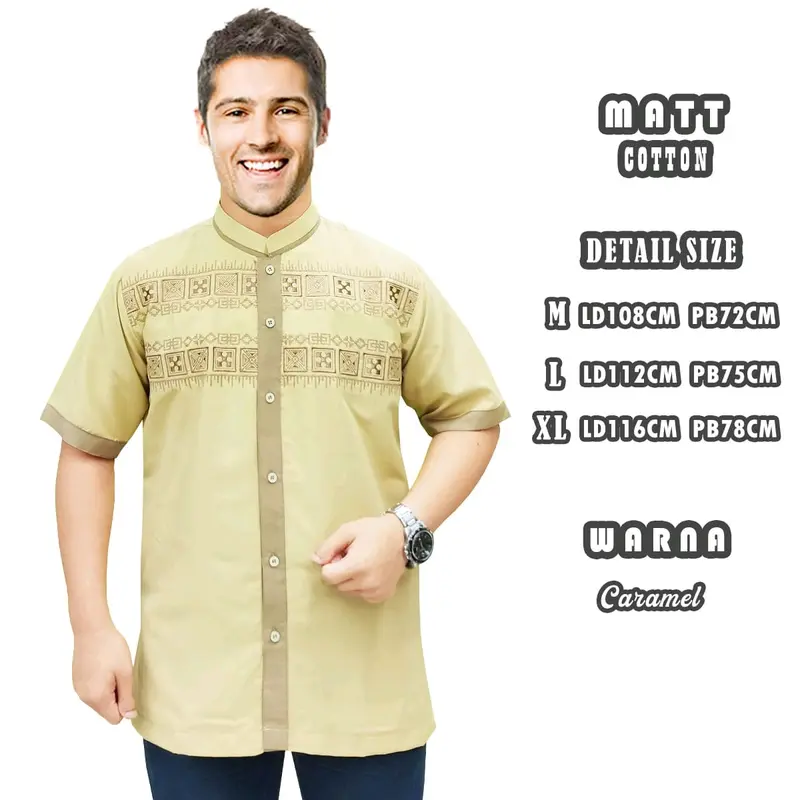 Baju Koko Pria Dewasa Terbaru Koko Syubbanul Muslimin Koko Azzahir Koko Baju Koko Lengan Pendek 3