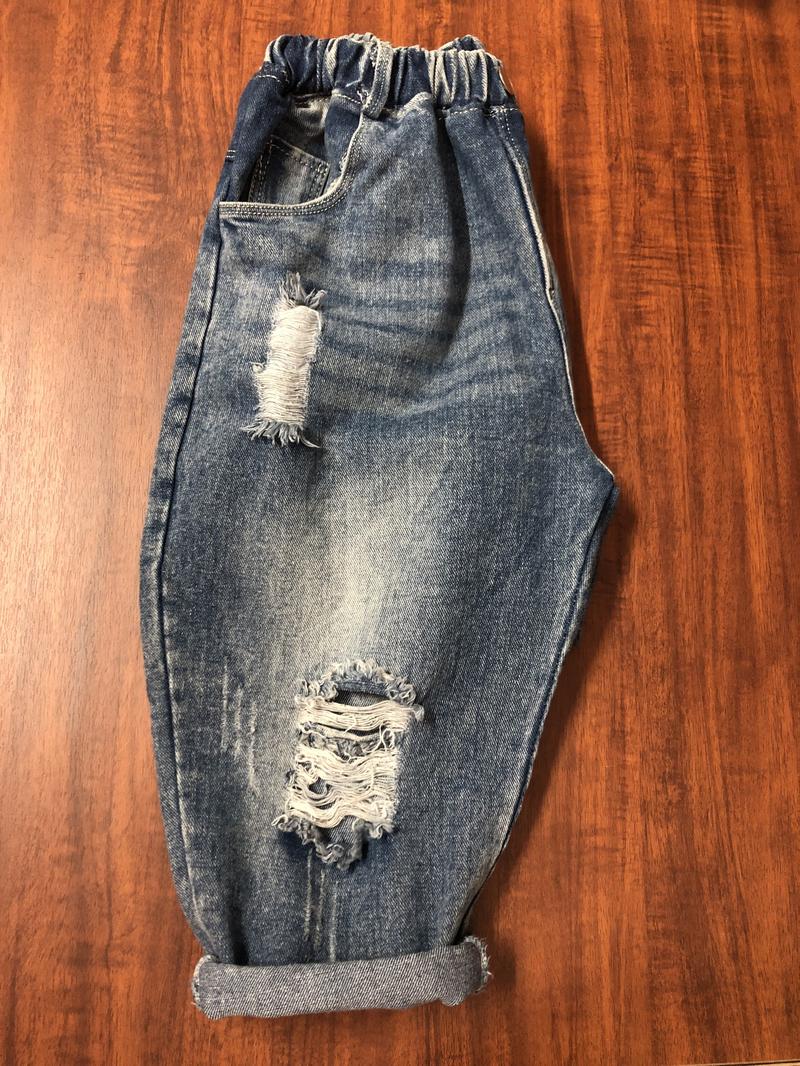 Product Introduction of Quần jean mài dáng baggy form rộng chất jean mềm phong cách cá tính bé trai QJR2202 2