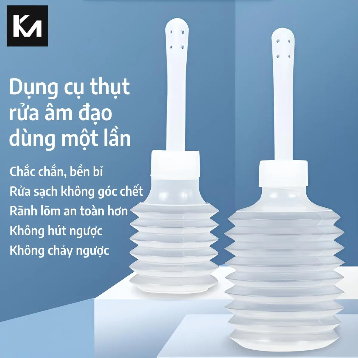 Dụng cụ thụt rửa hậu môn, bình xịt vệ sinh phụ khoa 200ml, đóng gói riêng lẻ, 8 lỗ xả nước hiệu quả