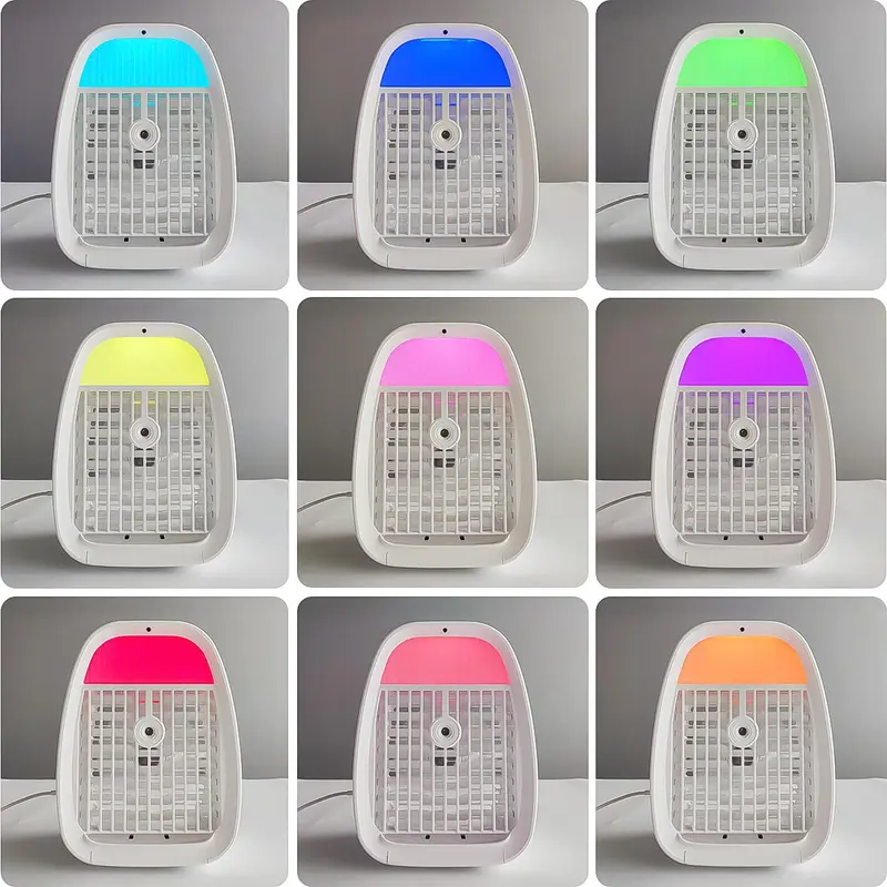 USB Powered Portable Air Cooler, 4 In 1 Humidifier Air Conditioners Fan, Multifunctional Air Cooler with 7 Color Light, Air Cooler Fan for Room Bedroom Office Desk 3