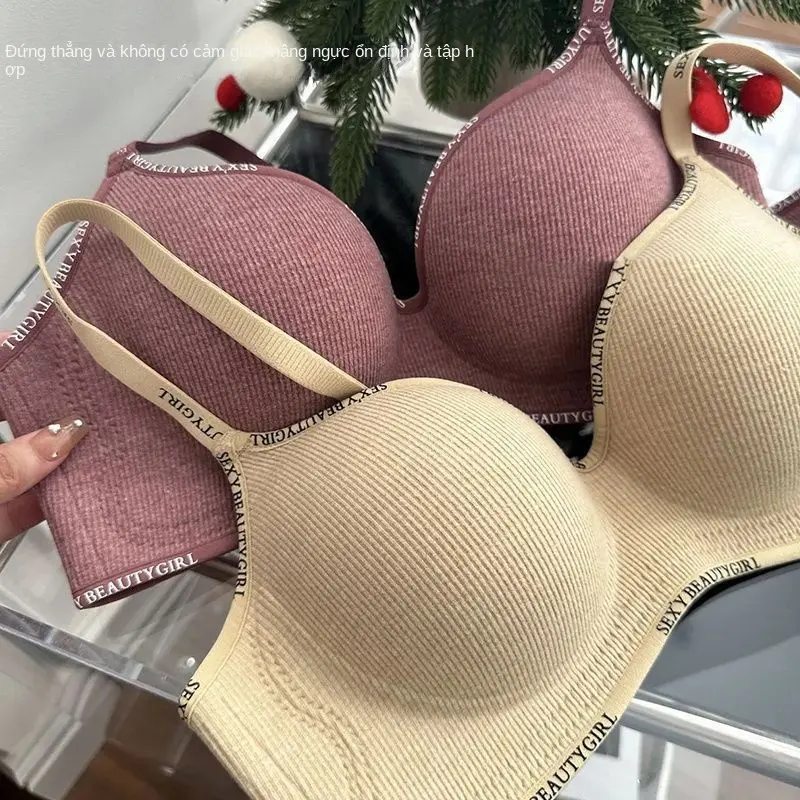 Áo Ngực, Liền Mạch, Dành Cho Phụ Nữ, Ngực Nhỏ Gathered, Mở Rộng, Không Có Vòng Thép, Hỗ Trợ, Chống Chảy Xệ, Thích Hợp Cho Ngực Phẳng, Lưng Đẹp, Lý Tưởng Cho Mùa Hè