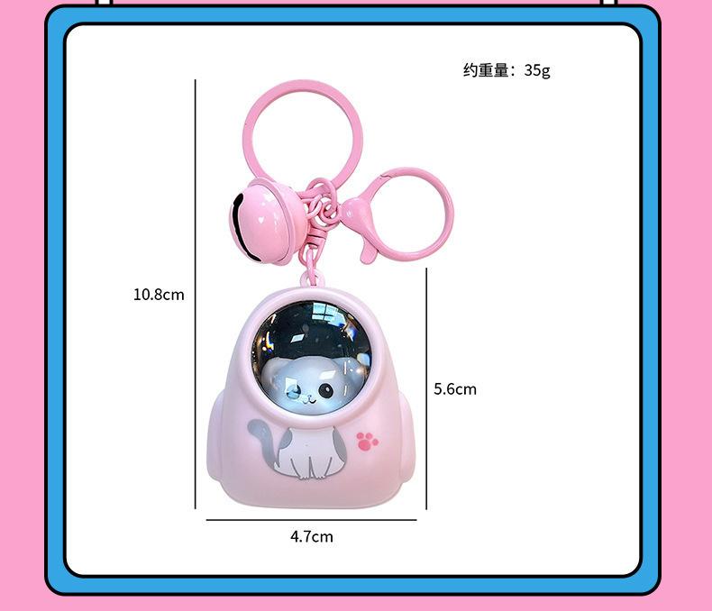 Product Introduction of กระเป๋าเป้ลายการ์ตูนลูกแมวและหมีเรืองแสง พวงกุญแจสร้างสรรค์ เหมาะสำหรับนักเรียน ถุงของขวัญขนาดเล็กจี้ของเล่นตกแต่งไฟกลางคืน 10