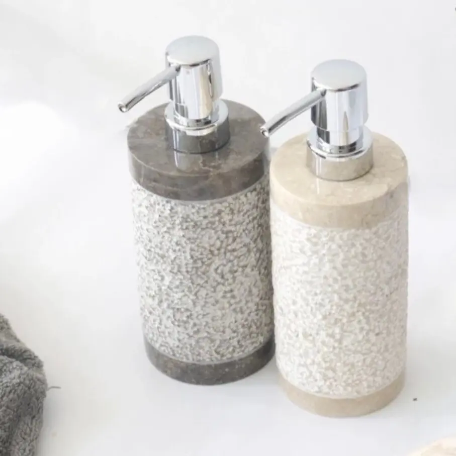 Dispenser soap marmer motif / tempat sabun cair marmer motif natural