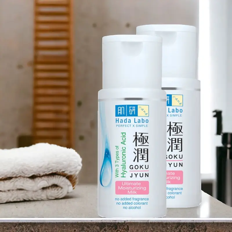 Hada Labo Gokujyun Ultimate Moist milk 100ml Pelembab 4