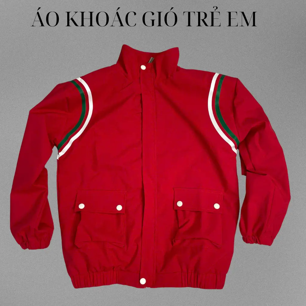 ÁO KHOÁC GIÓ TRE EM,2 LỚP IN TÊN SẴN