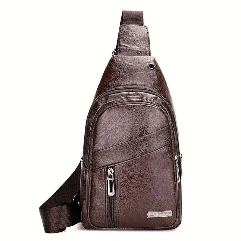 {Được Kiểm Tra Hàng} Túi đeo chéo nam mini nhỏ gọn Bag Da PU 0