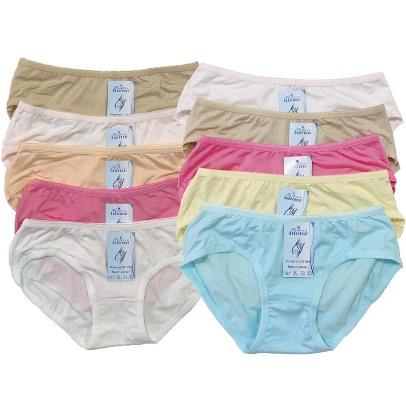 Combo 10 quần lót nữ cotton Thái cao cấp thoáng mát quần sịp xì kháng khuẩn khử mùi quần chip nữ co giãn đàn hồi tốt Women