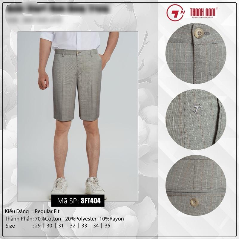 Quần Short vải nam hoạ tiết cao cấp 4