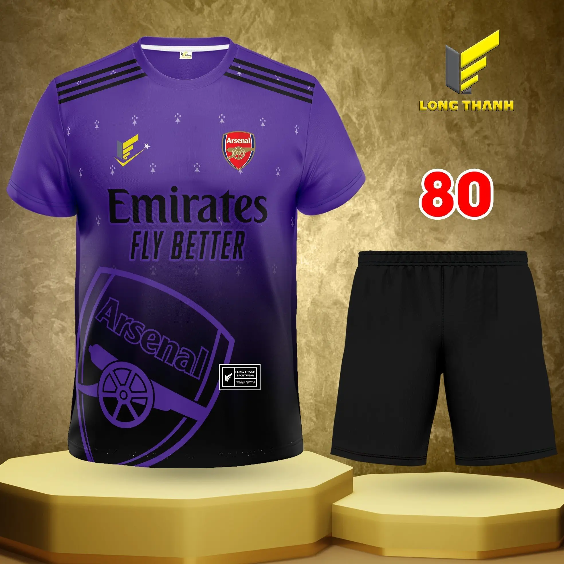Bộ quần áo đá bóng, đồ đá banh ARS, thun lạnh cao cấp Top Sport
