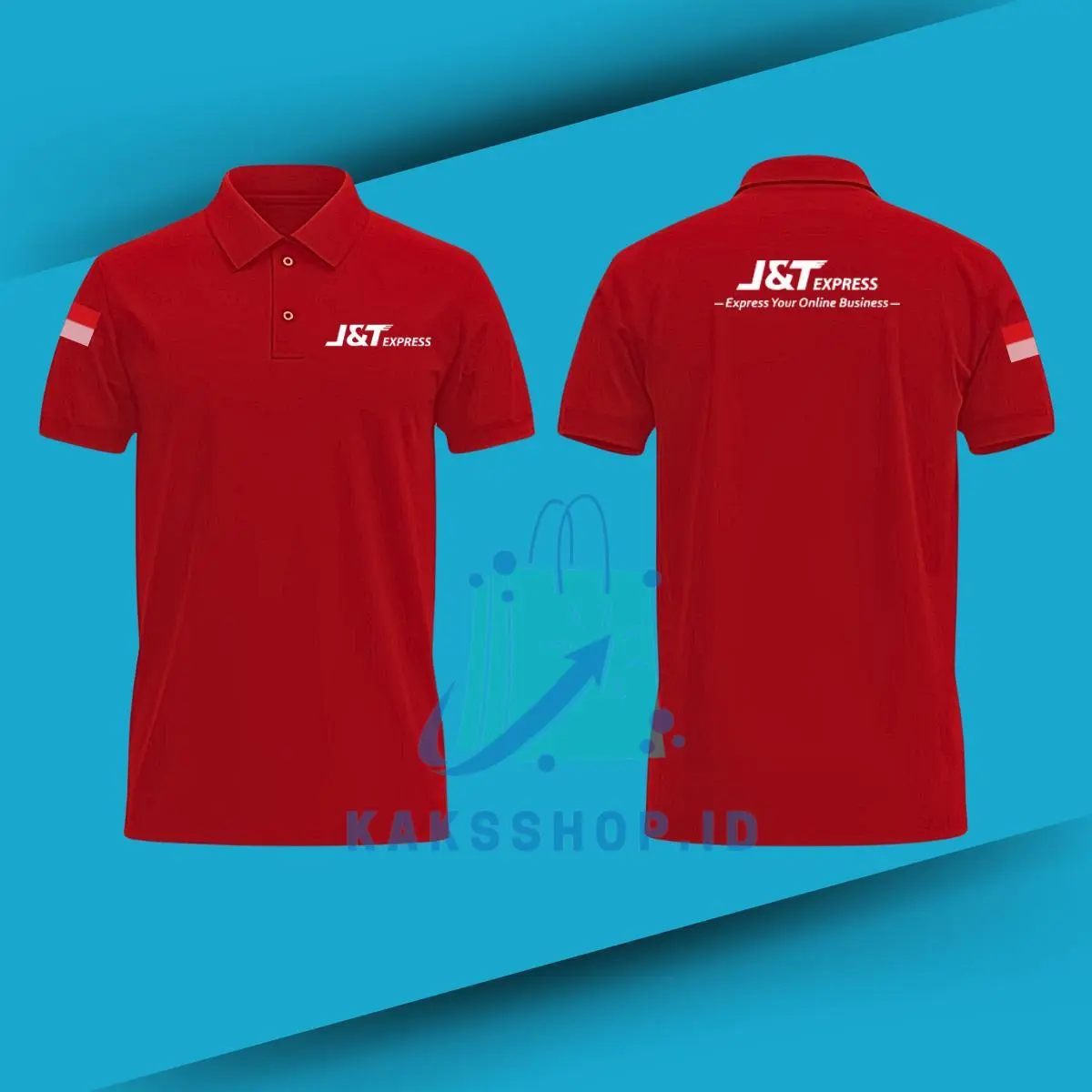 Baju Tshirt Poloshirt Shirt T-Shirt Terbaru Lakos Krah Xxl Lakoste Jnt Express Expedisi Seragaman Sablon Pria Rib Cream Lengan Pendek Polo Atasan Pria Kerah Kaos