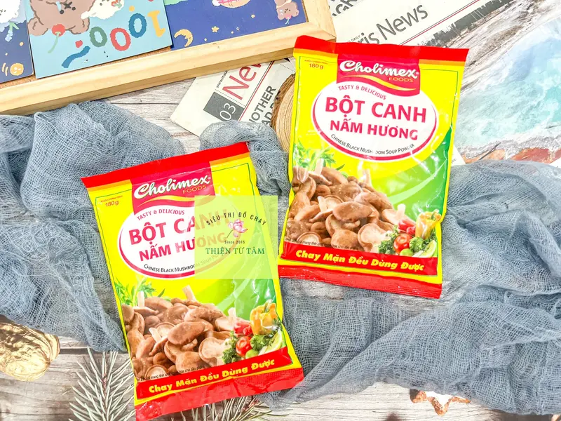 Bột Canh Nấm Hương Vị Ngọt Ngào Từ Nấm Hương Và Nấm Bào Ngư 180G 3
