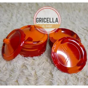 PROMO MURAH 6 PASANG TATAKAN DAN TUTUP GELAS SEMI MELAMIN MOTIF KAYU