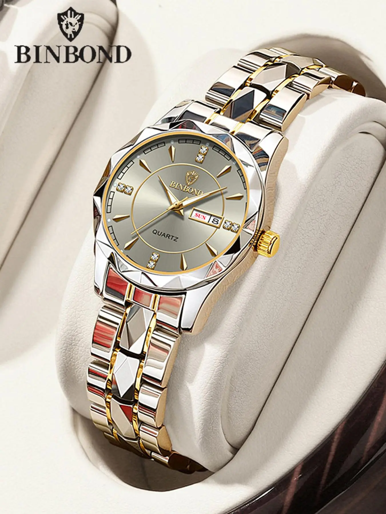 Women's Elegant Round Dial Analog Quartz Watch, Fashion Watch for Party, Daily Clothing Decor, Trendy All-match & Exquisite Watch for Birthday Gift with Box