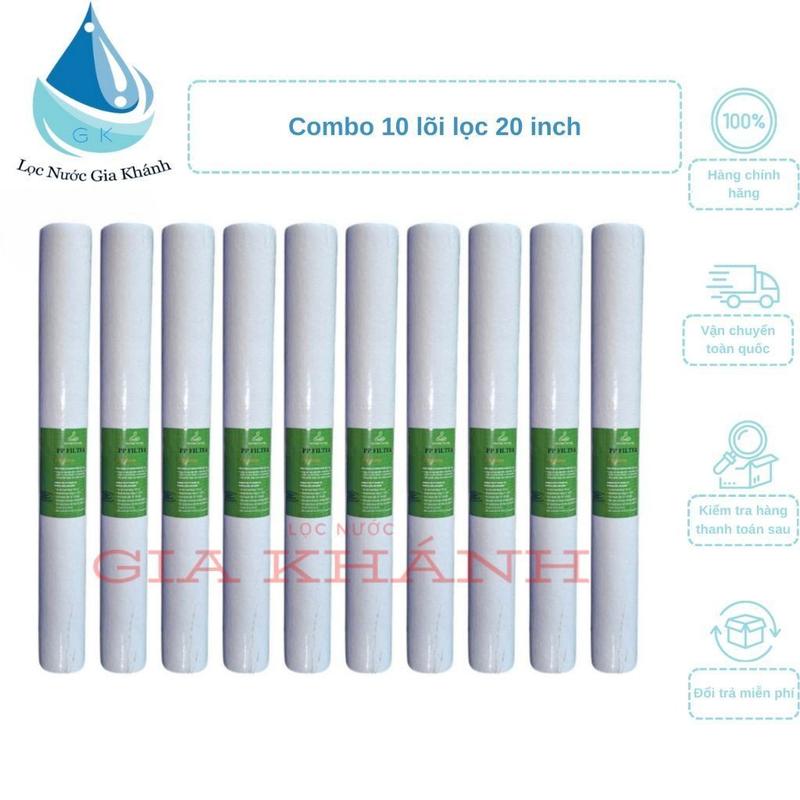 Combo 10 lõi lọc 20 inch phổ thông 180G