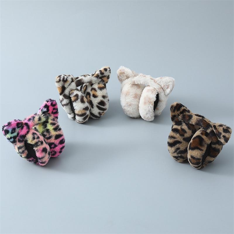 Women's Fur Winter Warm Cat Glittering Sequins Soft Fluffy Earmuffs 0