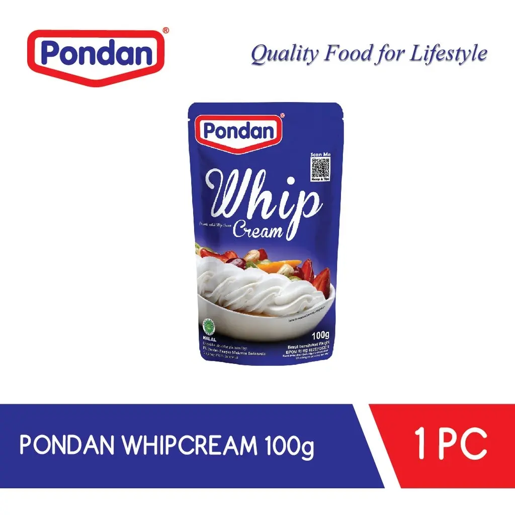 PONDAN WHIP CREAM 100 GRAM