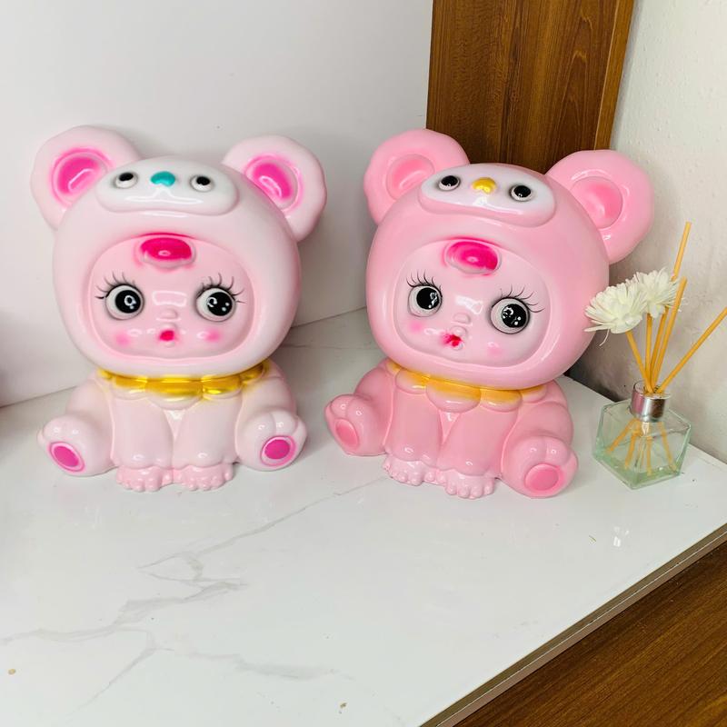  Heo đất tiết kiệm BÚP BÊ Lỗ Tròn cute dễ thương quà tặng,trang trí Ống Tiết Kiệm Đựng Tiền Ống Heo 