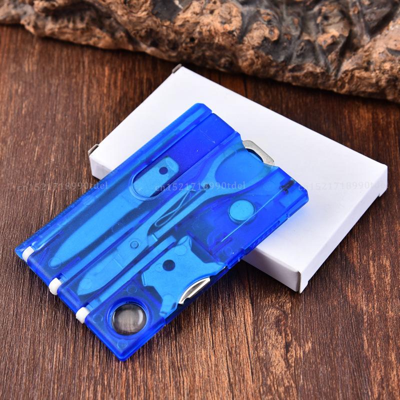 Product Introduction of 10 In 1 Pocket Credit Card Portable Multi Tools Outdoor Survival Camping Equipment 1 Box Portable Hiking Card Tools Gear 13