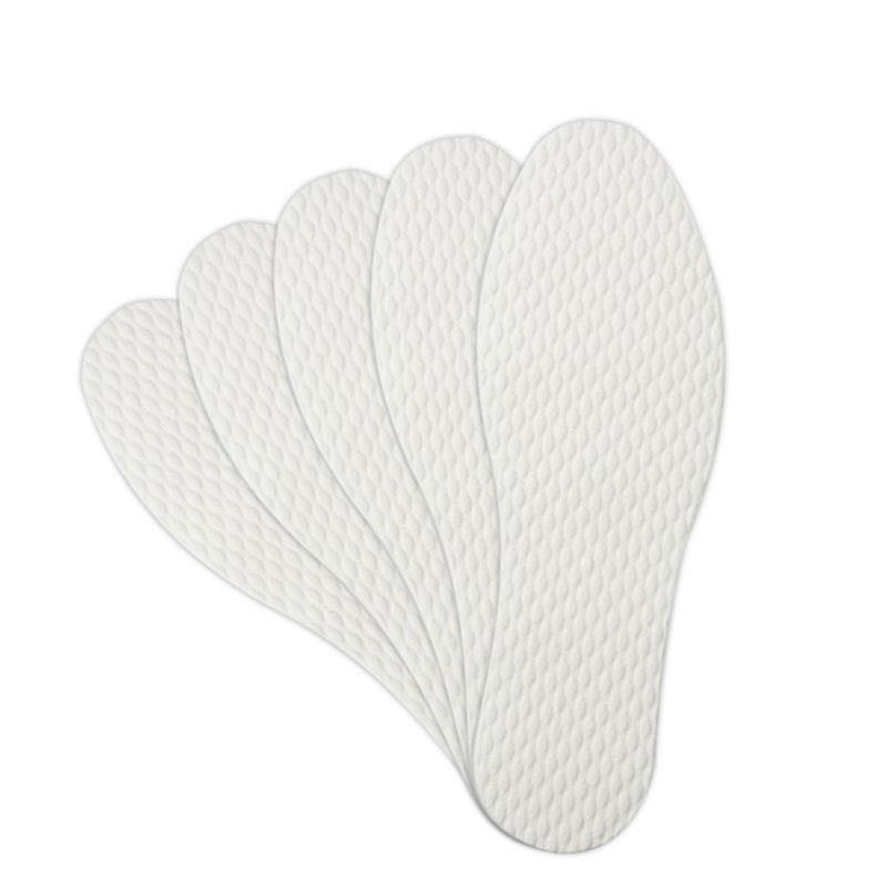 Product Introduction of 1/5/10 Pair Disposable Insoles Natural Wood Pulp Insole Women Men Summer Thin Breathable Deodorant Sweat Absorption Shoe Pads 22