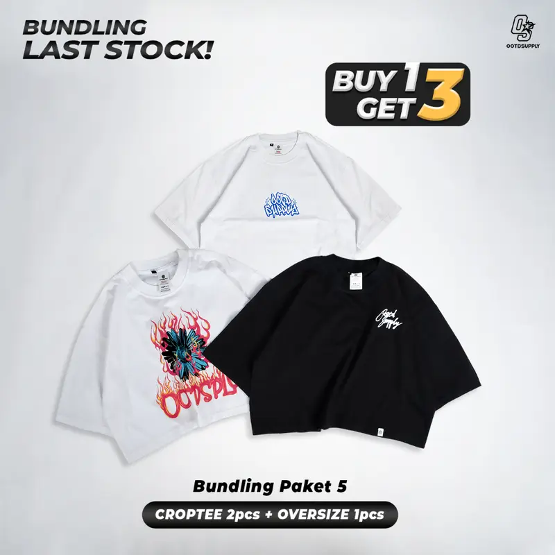 OOTDSUPPLY Bundling Last Stock Pack | Buy 1 Get 3 More | Limited Item Unisex | Free Sticker 6