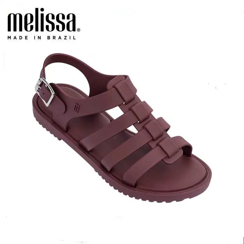 615[ready stock]Melissas Official Store Flox Roman sandals Women Jelly Shoes Fashion Adulto Sandals Women Sandalias Female Shoes Jelly Shoes