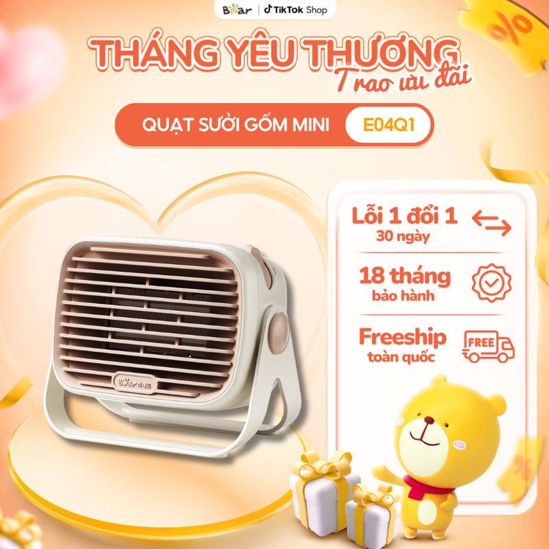 [Ưu Đãi Sốc] Máy Sưởi Gốm Bear Máy Sưởi Mini Quạt Sưởi Máy Sưởi Ấm Treo Tường Để Bàn Đa Năng Làm Ấm Nhanh Tiết Kiệm Điện - E04Q1
