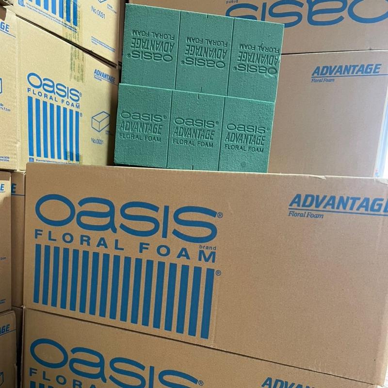 ] Xốp xanh cắm hoa tươi, hoa sáp, mút xốp Oasis Advantage loại 1 (giá 1 thùng)