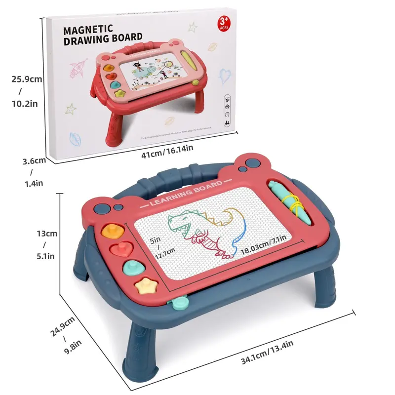 Magnetic Drawing Board, Erasable Doodle Writing Board, Durable Early Education Toy for Kids, Birthday Gifts, Valentine's Day Gift 7