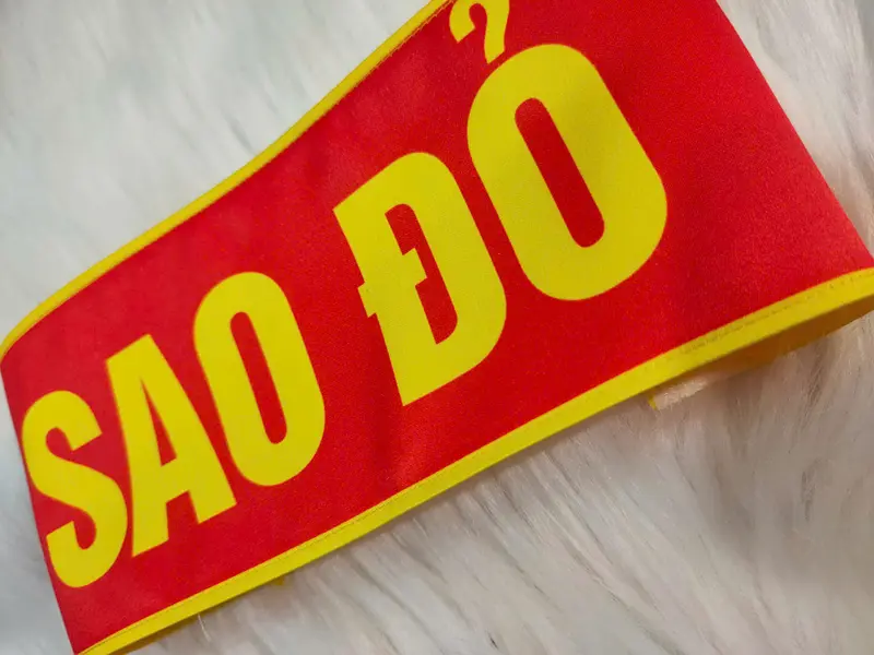 BĂNG ĐEO TAY SAO ĐỎ - CHẤT IN KHÔNG BONG TRÓC 3