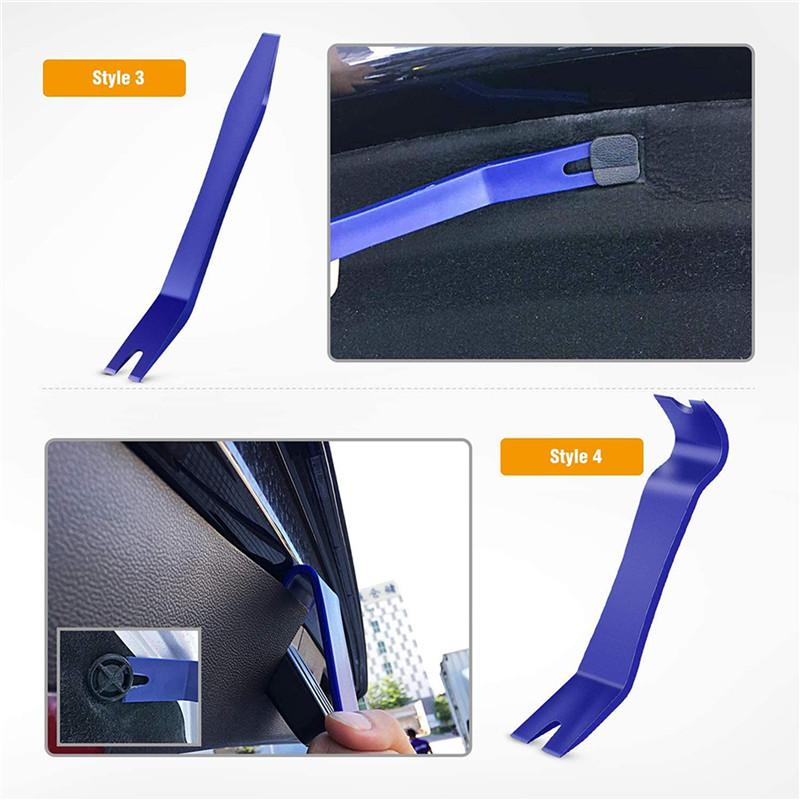 Product Introduction of 5Pcs/13Pcs Portable Car Panel Removal Tool Kit Nail Puller Radio Audio Door Pry Repair Clip Trim Dash Removal Installer Hand Tool 15