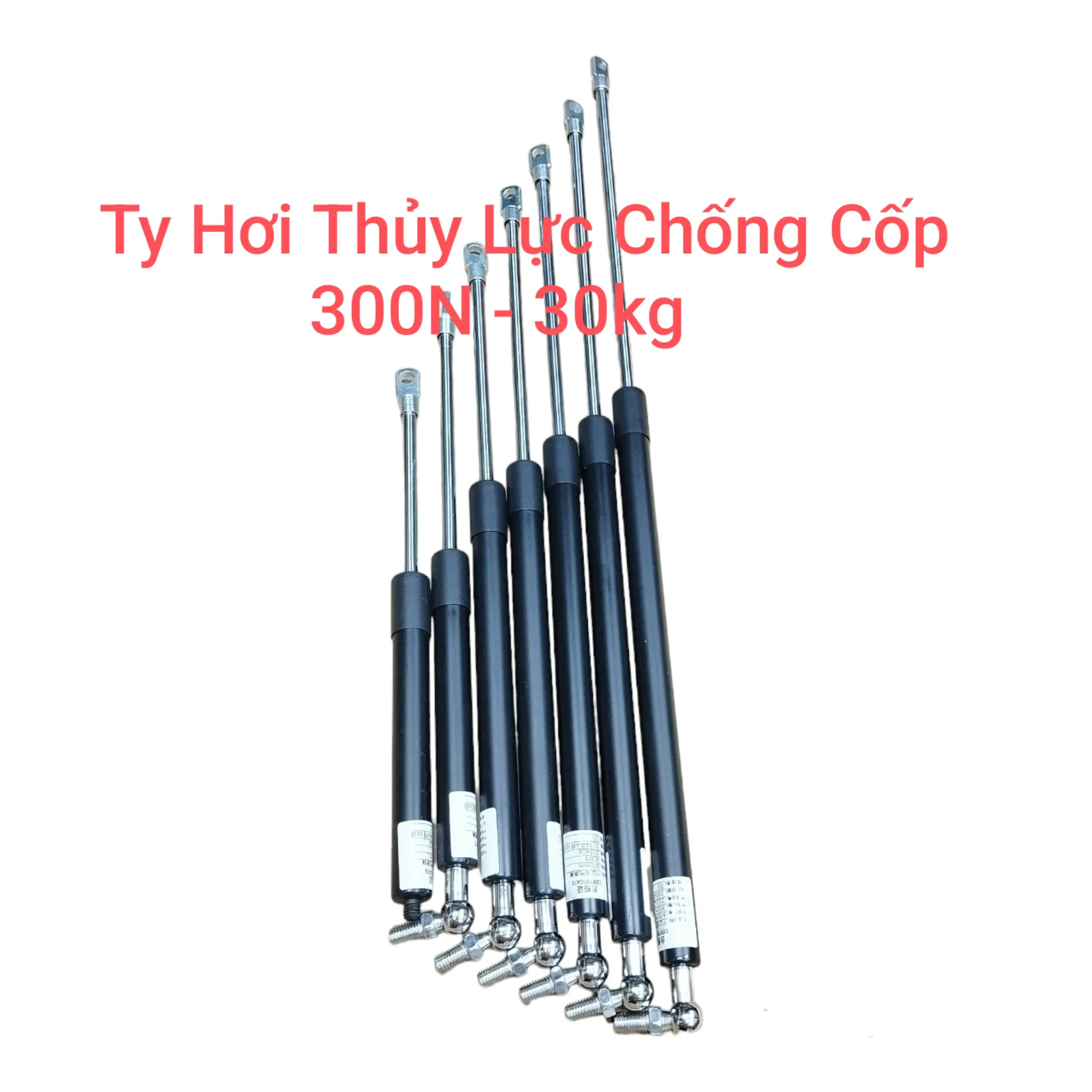 Ty cốp 300N = 30Kg ty thủy lực nâng cốp xe hơi ( kt 20mm - 80mm)