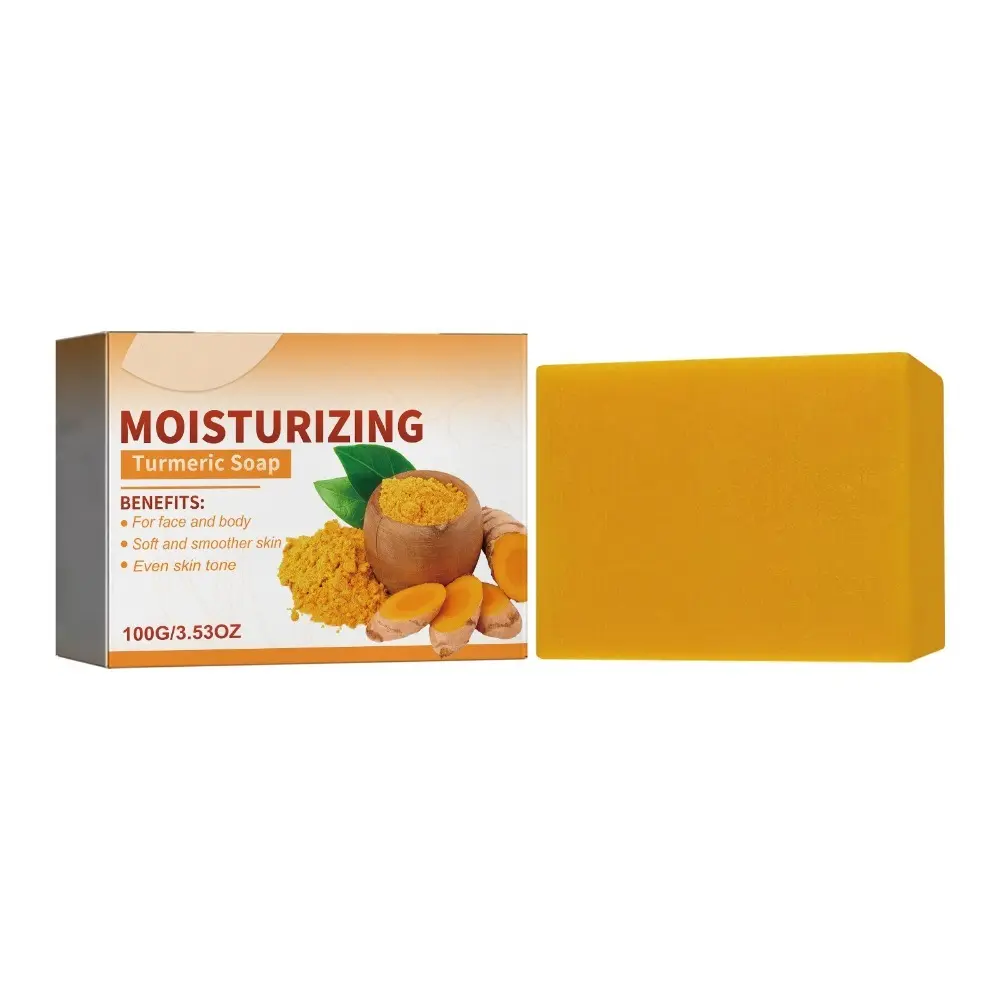 New Deep Cleansing Scentric Glow Soap Handmade Degreasing Turmeric Kojic Soap Moisturizing Gentle Cleansing Brightening Soap