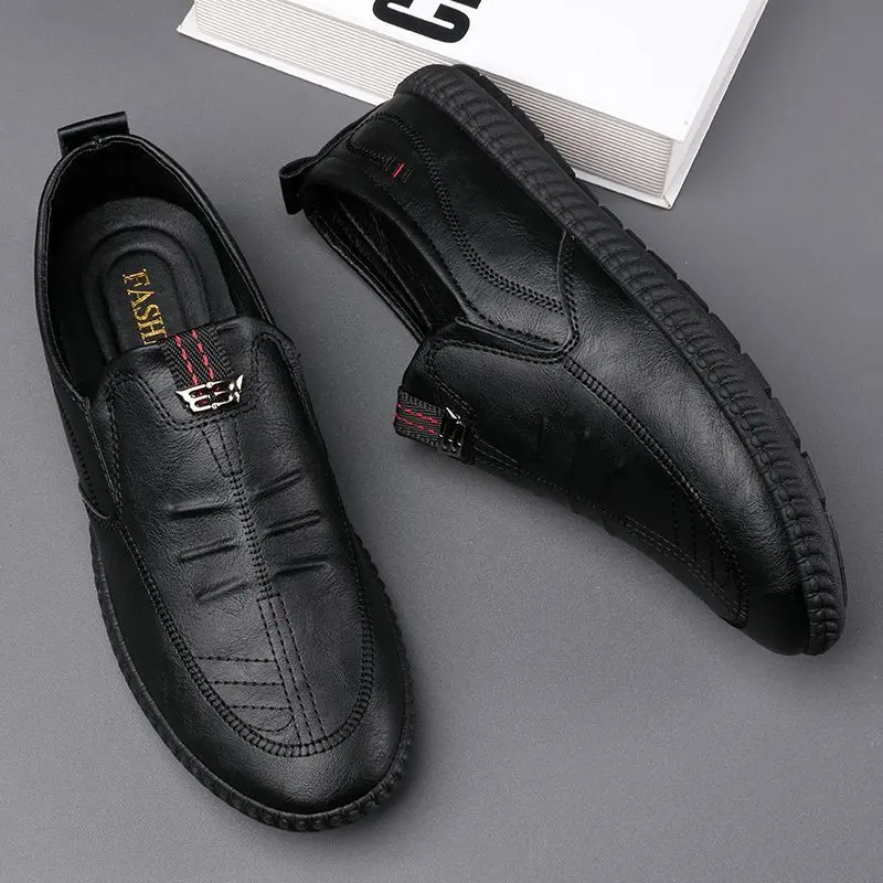 Techdoo Sepatu Pantofel Formal Pria Sepatu Slop Kulit Cowok Casual Shoes Men Kerja MC446 7