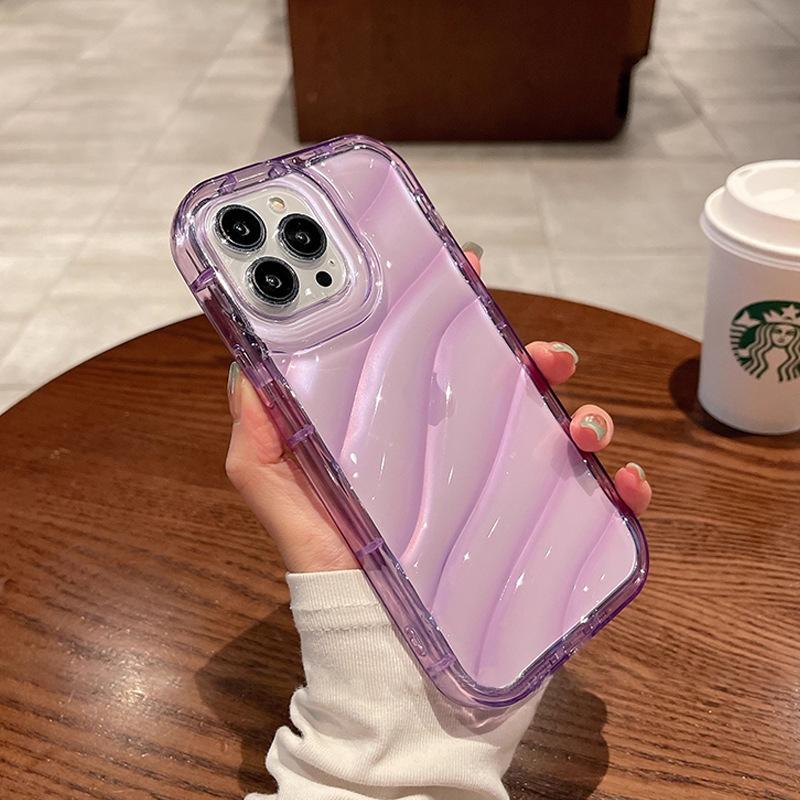 Product Introduction of Ốp Gợn Nước, Mới, Dành Cho Apple iPhone 14 Pro Max, iPhone 15, Ốp Laser, Chống Sốc 16, Vỏ Bảo Vệ, Tương Thích Với iPhone 13 4