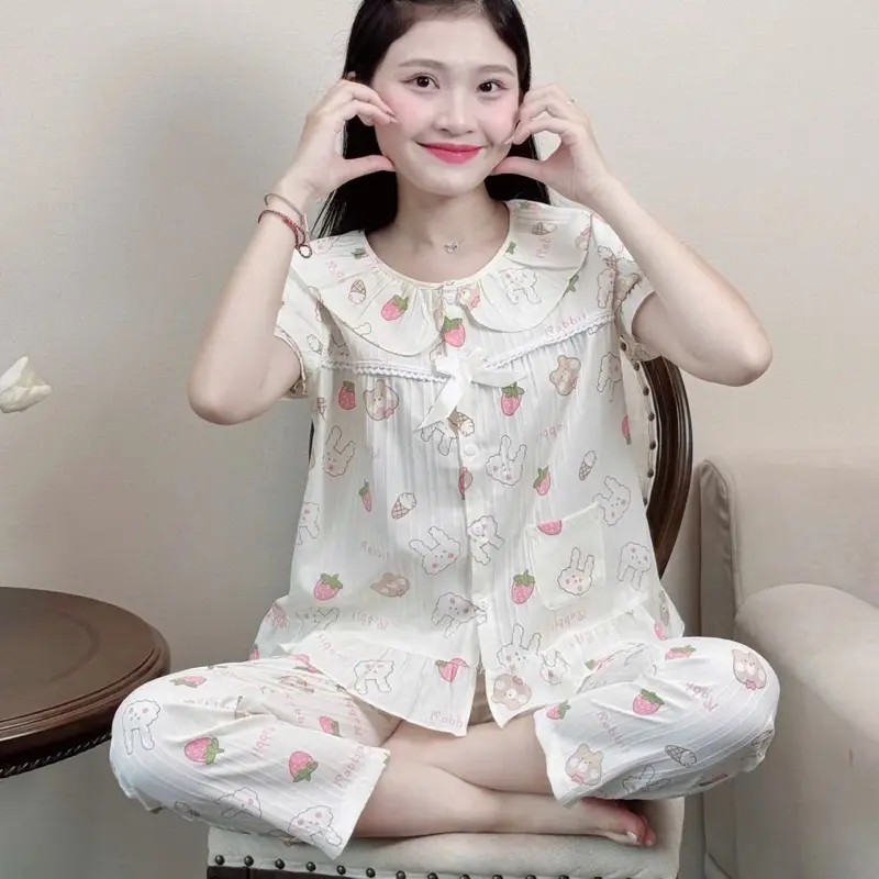 (Juhi)Đồ bộ nữ, áo cộc quần dài