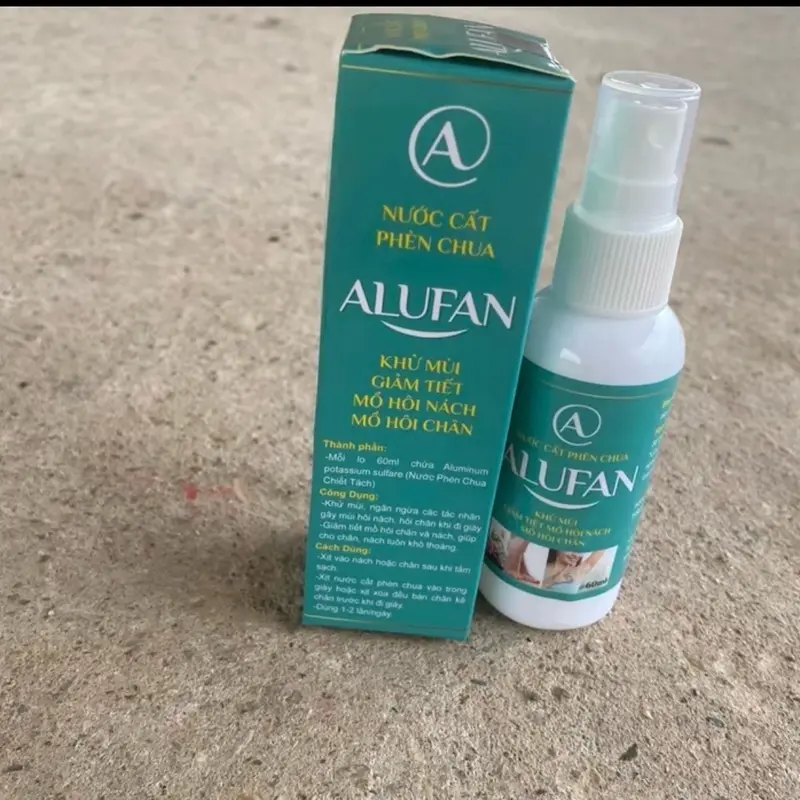 Nước Cất Phèn Chua ALUFAN 60ml Khử Mùi Hôi Nách Hôi Chân 5