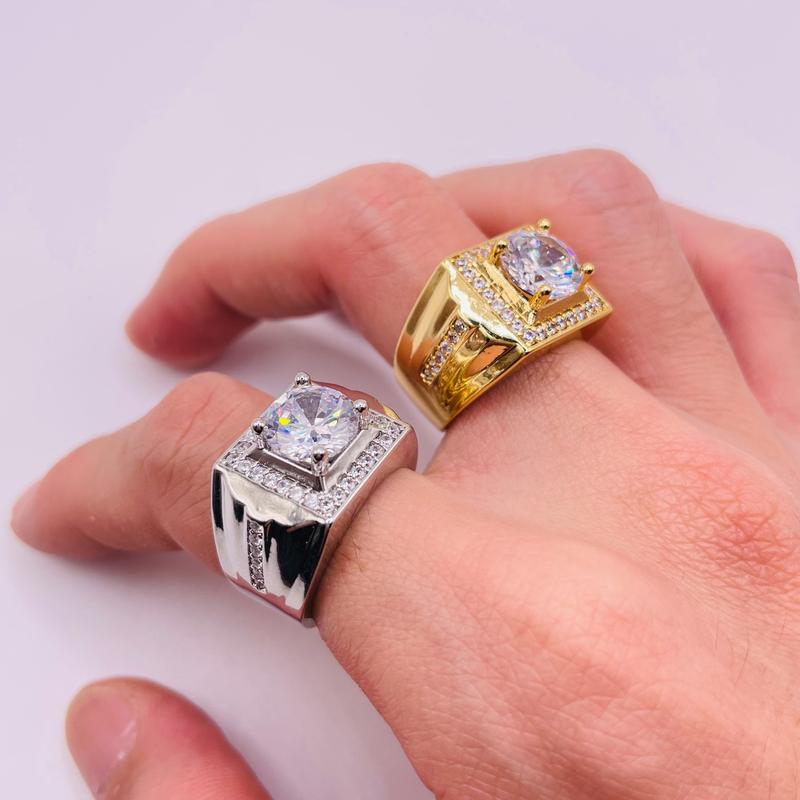  Nhẫn nam titan Nhẫn nam màu vàng hoặc trắng chất liệu titan không phai không rỉ sét mã 12 trangsucmoiluatuoi.RIN 